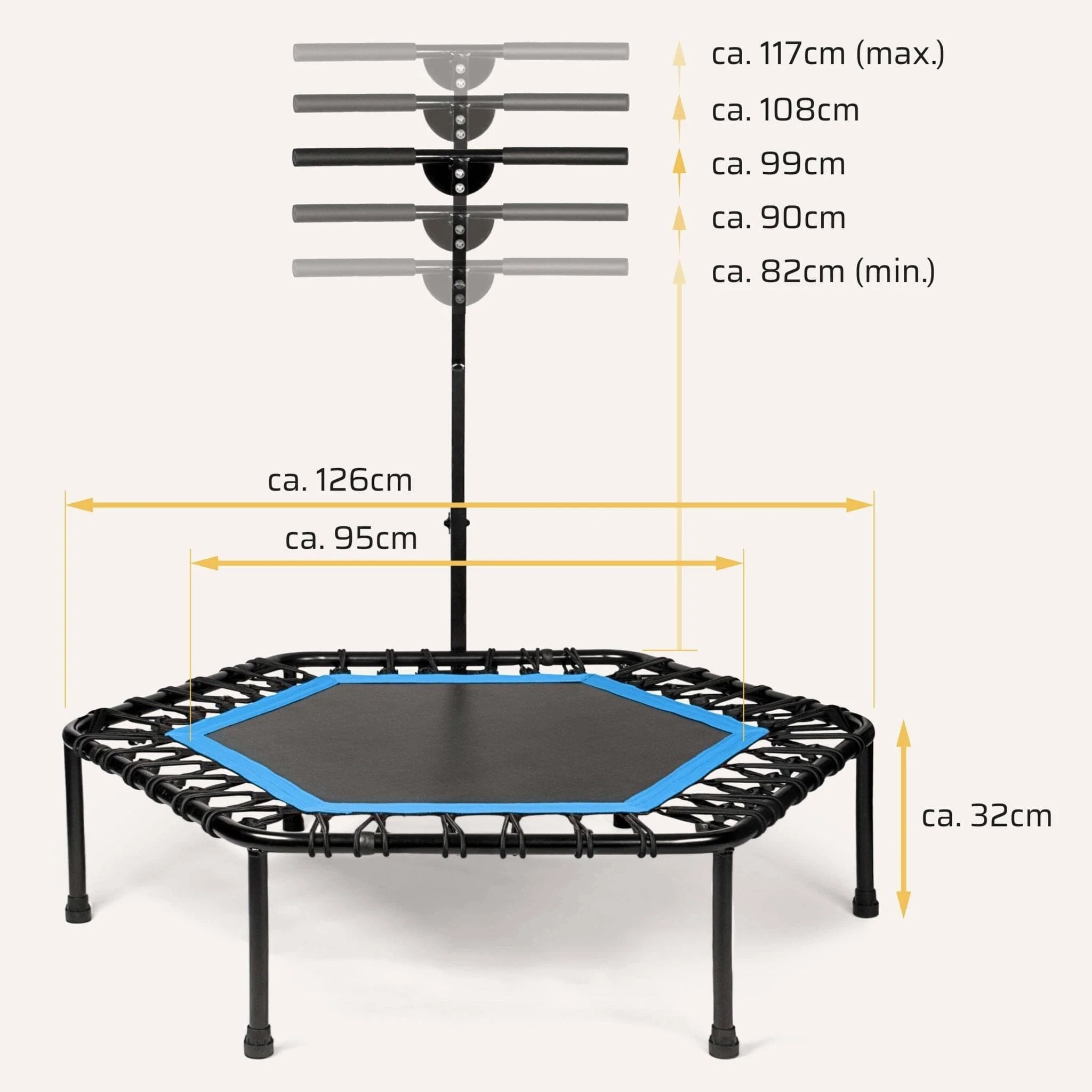 Höhenverstellbares Fitness Trampolin - Image 10