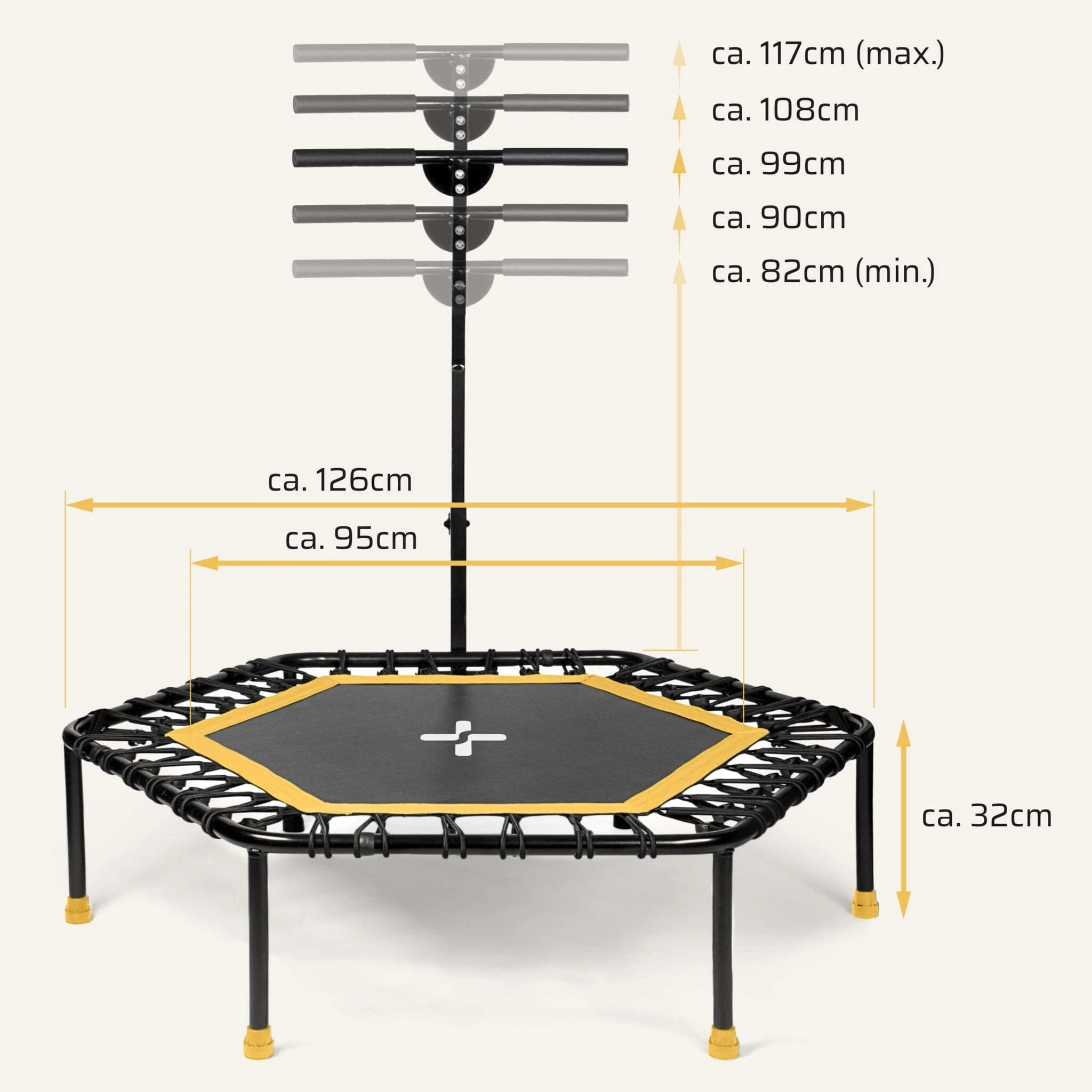 Höhenverstellbares Fitness Trampolin - Image 14