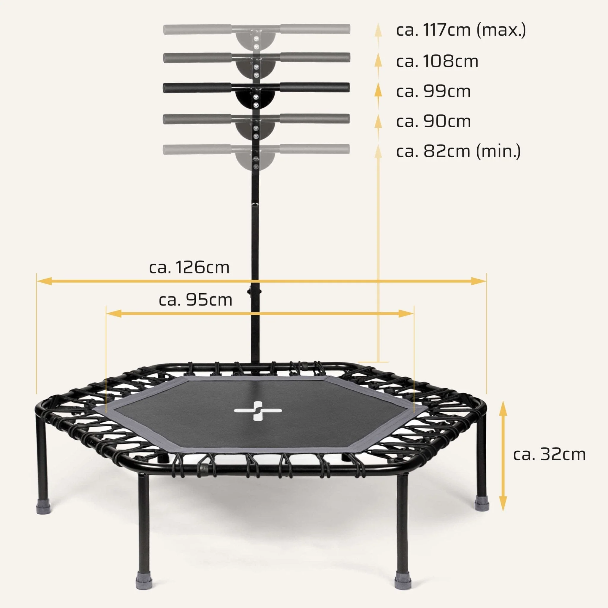 Höhenverstellbares Fitness Trampolin - Image 18