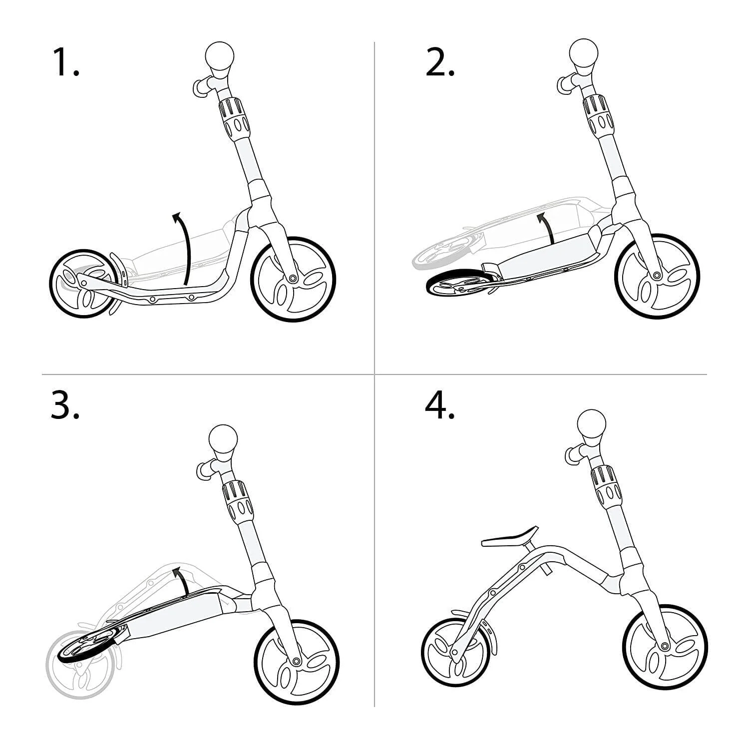 SportPlus 2in1 Kinder Scooter & Laufrad »SP-SC-021-P« - Image 5